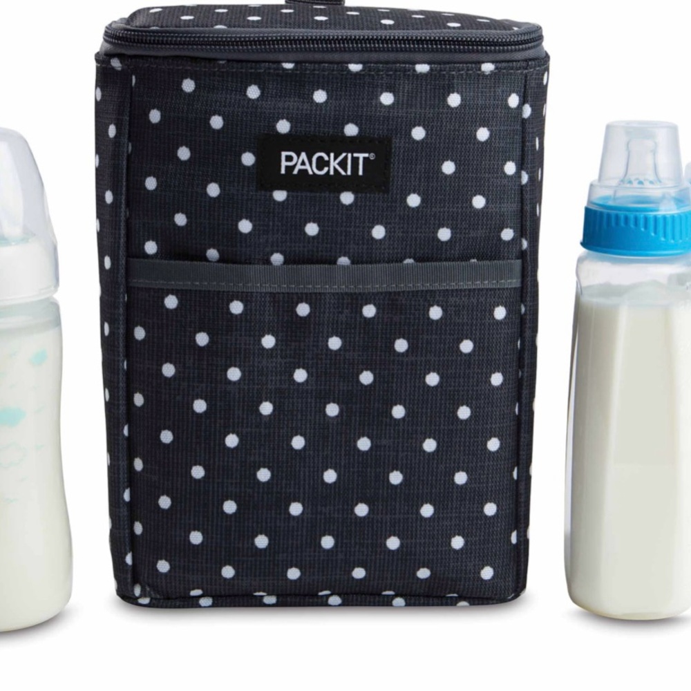 PackIt Freezable Baby Bottle, Breast Milk, Formula Bag. 3 Built-In Gel Packs